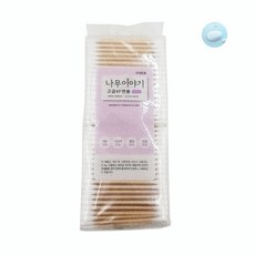 WOORI 고급 탈지면 위생 면봉 일반형 400P 메이크업 수정 목욕탕 수영장 아기 면봉 스왑 스틱 탈지면, 1개, 400개입