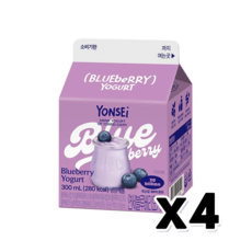 연세 블루베리요거트 팩음료 300ml x 4개