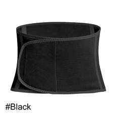겨울 열 플러시 허리 지원 벨트 아늑한 복부 수호자 바디 랩 밴, 3.Black
