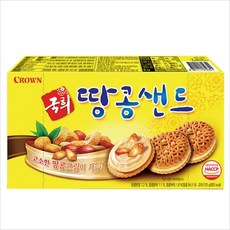 크라운 국희 땅콩샌드, 155g, 24개