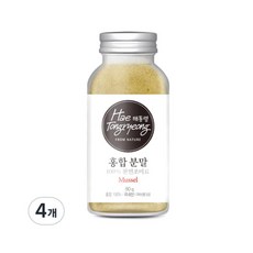 해통령 천연 홍합 분말, 80g, 4개