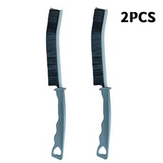 그라우트 갭 청소 브러시 긴 슬릿 도구 주방 욕실 창 타일 조인, 1개, 5.그레이 블랙 2PCS