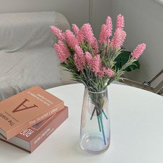 이플린 조화 리얼 라벤더 꽃 4p, 3_핑크