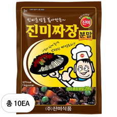 진미 짜장 분말, 1kg, 10개