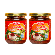 GLORY 싱가포르 프리미엄 나시르막 삼발소스 SAMBAL, 250g, 2개