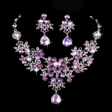 크리스탈목걸이귀걸이세트