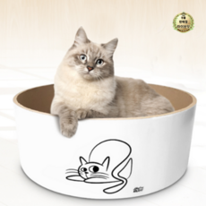  라이브잇 힐링타임 고양이 갈가리 원형 스크래쳐, 화이트(NH-2158), 3개 