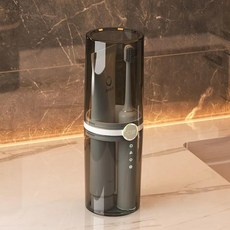투명 휴대용 칫솔 보관함 정리함 거치대 여행용 욕실, 1개, 1.Transparent Black