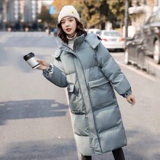 POMTOR 겨울 경량패딩 다운 하프 코트 패딩