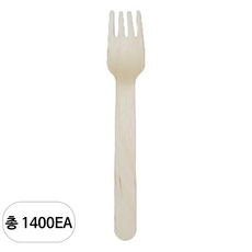 냅킨코리아 나무포크, 1400개, 1개입