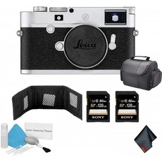 Leica M10-P 디지털 거리계 카메라 24MP (실버 크롬 | 20022)-256GB 메모리 카드 번들 등, 단일옵션