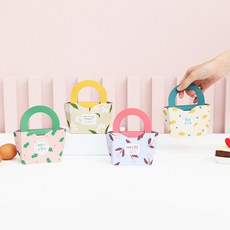 그레이스벨 2021년 부활절 달걀백 계란포장 꾸미기 SN 바구니 쇼핑백, 1개, 선택C_달걀백(10매)_연핑크334