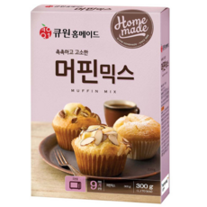 큐원 홈메이드 머핀믹스, 300g, 10개