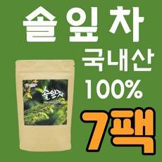 뉴트로웨이 솔잎차 국내산 100% 대용량 솔잎 식약처 해썹인증 생솔잎 솔순차 청솔 잎 건조 말린 건솔잎 건강차 식수대용삼각티백 카페인 없는 차 선물 60티백 x 7팩