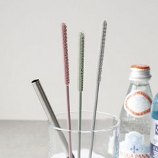 [KT알파쇼핑]실리콘 빨대솔 빨대 세척솔 틈새 스트로우 브러쉬, 1개