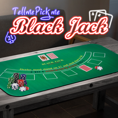 블랙잭 매트 포커 테이블 카지노 보드게임 휴대용, 그린 (120x60)