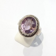 자수정원석반지