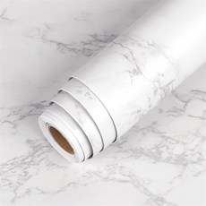 비닐 자체 접착 대리석 벽지 PVC DIY 방수 내유성 스티커 욕실 캐비닛 카운터 장식 60cm, 01 10mx60cm, 19 Marble Grey Silk