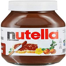Nutella Chocolate Hazelnut Spread IMPORTED 350g Glass 누텔라 초콜릿 헤이즐넛 스프레드 수입산 350g 유리, 1개