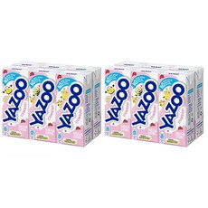 Yazoo 영국 야주 스트로베리 딸기 우유 드링크, 200ml, 12개, 200ml
