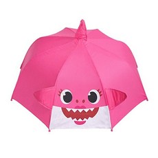 아기상어 상어가족 LED 멜로디 우산 핑크
