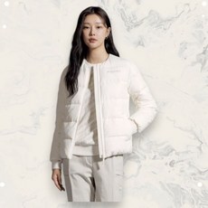 디스커버리 픽토르U 구스다운 여성 경량패딩 IVORY DWDJ52036IVS
