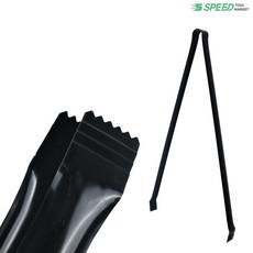 철집게 (검정) 중 60cm 고기 숯 집게 쓰레기 청소 플로깅 다용도 찝게, 1개