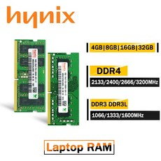 RAM 하이닉스 노트북 메모리 32GB 16GB 8GB 4GB DDR4 DDR3 DDR3L PC4 PC3 2133P 2400T 2666V 3200A 1333 1600 10600 1, 11 4GB-1066-1.5V-DDR3, 11 4GB 1333MHz DDR3