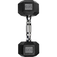 블랙육각 아령 5-25KG, 1개, 5kg
