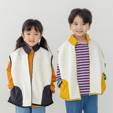 유아양털조끼