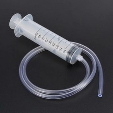 Mayitr-플라스틱 주사기 튜브 50ML 플라스틱 & 80cm 길이 수경법 실험실용 도구 영양소 측정, 1개