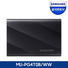 삼성전자 삼성 공식인증 포터블 외장 SSD T9 4TB MU-PG4T0BWW (정품), 블랙(MU-PG4T0B/WW), 단품