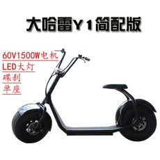 [배터리포함] STOTER 씨티코코 2인승 할리전동스쿠터 듀얼배터리 120km 2000W, 60V + 대하레 Y1 단좌간판