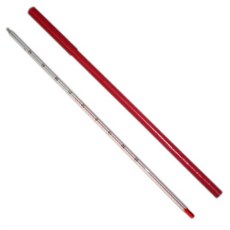유일 알콜온도계 유리 막대 알코올 온도계 -30-50도 30cm 1도 휴대용 아나로그
