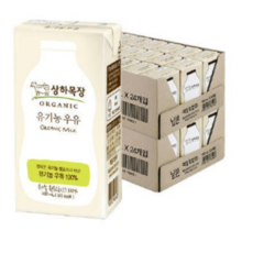 상하목장 유기농 우유, 40개, 200ml