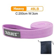 무브 코어링 허벅지 엉덩이 코어 운동부티 밴드 엉덩이 서클 루프 피트니스 긴 직물 저항 밴드, 보라색폭 3cm
