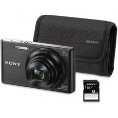 소니 DSC-W830 - 컴팩트 한 20.1Mp 카메라 (2.7"디스플레이 8 배 광학 줌 광학 안정제) 블랙 - 카메라, 단일옵션