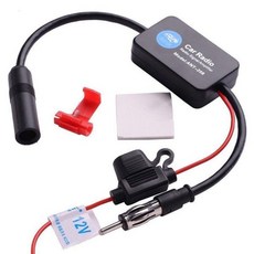 만능 자동차 라디오 FM 안테나 신호 증폭기 부스터 해양 88-108MHz 드롭쉬핑, 01 파란