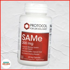 프로토콜 포 라이프 밸런스 SAMe 200mg 60 식물성 캡슐, 1개