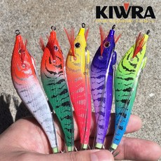 키우라 삼봉에기 V3 삼봉 한치 갑오징어 아이비 에기 K-837, 1세트, 11.3g, BEST 5종 1세트, 11.3g, BEST 5종