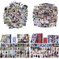XTOUTFVJ 포토 스티커 사진 어린이집 케이팝 뉴진 포토카드 세트 비닐 방수 200개와 110개 로모 카드 Q1417730