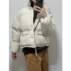 얼반 하이넥 숏패딩