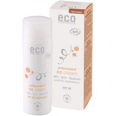 에코 코스메틱 유기농 CC 크림 OPC Q10 히알루론산 비건 안티주름 크림 SPF 30(다크) 50ml, 1