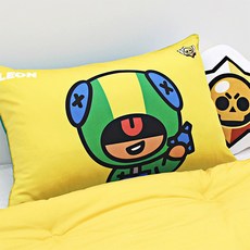 슈퍼셀 브롤 스타즈 레온 베개 커버/굿즈/정품/40x60