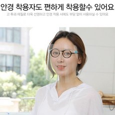 투명마스크 페이스쉴드 전면 실드 안면보호대 안경, 페이스쉴드고글형