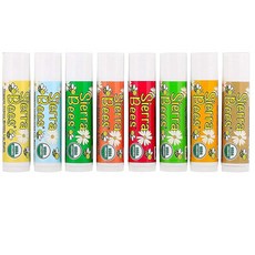 Sierra Bees Organic Lip Balm Set 시에라 립밤 세트 8개입, ml