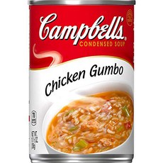 Condensed Soup Campbell’s Chicken Gumbo Mix with Rice and Vegetable an Instant Heart Healthy Food, 1