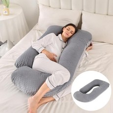 임산부엎드리기쿠션 임신선물 대형 베고자는 파묻히는 산모 꿀잠 엎드리기 U자, 빈 벨벳 그레이