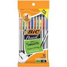 BIC 엑스트라 스무드 0.7mm 샤프 10개 팩 MPP101BLK, 1 Pack_10 Count (Pack of 1)