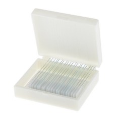JC 20pcs 준비된 현미경 슬라이드 커버 유리 Coverslip 슬라이드 표본, As Described